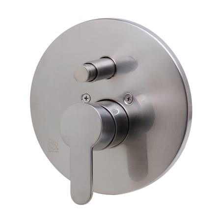Alfi Brand Brushed Nickel Shower Valve Mixer W/ Rounded Lever Handle and Diverter AB3101-BN